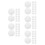 100Pcs Reusable White Silicone Steamer Liners Non-Stick Kitchen Mats 7