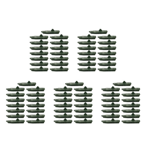 75Pièces Modèles Miniatures Vert Olive En Plastique Décor 2