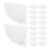 100Pcs Reusable White Silicone Steamer Liners Non-Stick Kitchen Mats 3