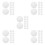 100Pcs Reusable White Silicone Steamer Liners Non-Stick Kitchen Mats 9
