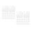 300Pcs Clear Self Adhesive Tape Removable Double Sided Mounting Strips 5