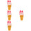 4Pièces Figurines Glace Simulation PVC Décor Photo 7