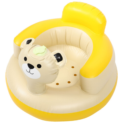 2Pièces Chaise Bébé Gonflable PVC Multicolore Usage Douche Et Bain 2