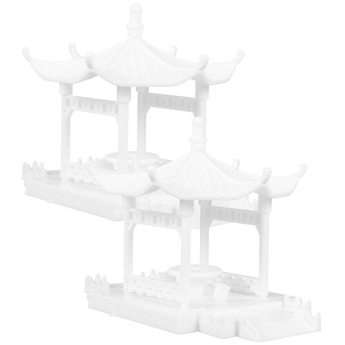 4Pièces Pavillon Miniature ABS Décor Micro Paysage 1