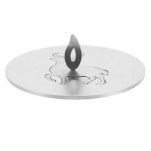 5Pièces Couvercles Bougies En Métal Design Élégant Argenté