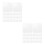 300Pcs Clear Self Adhesive Tape Removable Double Sided Mounting Strips 6