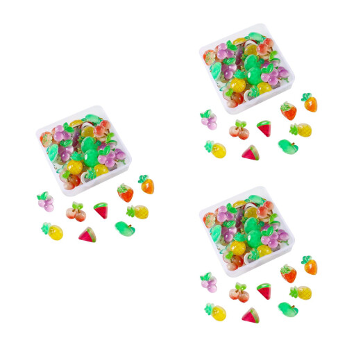 90Pièces Punaises Fruit En Résine Pour 2