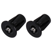 2Paires Bouchons De Fin De Guidon Alu Noir Résistants