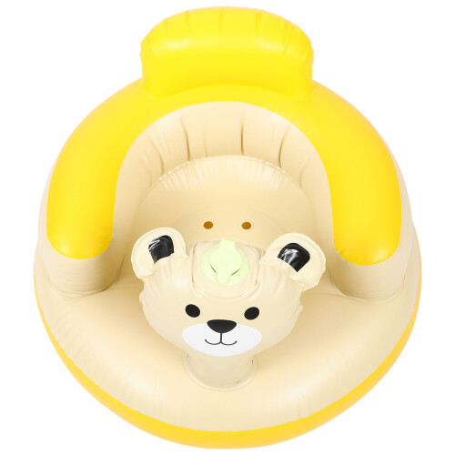 2Pièces Chaise Bébé Gonflable PVC Multicolore Usage Douche Et Bain 1