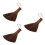 3Pièces Balais Mini Bois Courte Pour Bureau 5