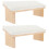 2Pièces Repose-Bras Cuir Synthétique Bois Ergonomique 7