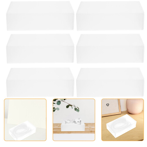 5Sets Small Transparent Plastic Boxes with Lids for Storage Use