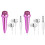 2Pièces Petit Microphone Portable Multi-Usage En Plastique Coloré 2