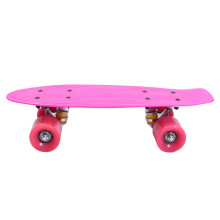 2Pièces Skateboard Extérieur Rose Avec Roues Résistantes Pour Enfants