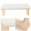 2Pièces Repose-Bras Cuir Synthétique Bois Ergonomique 10