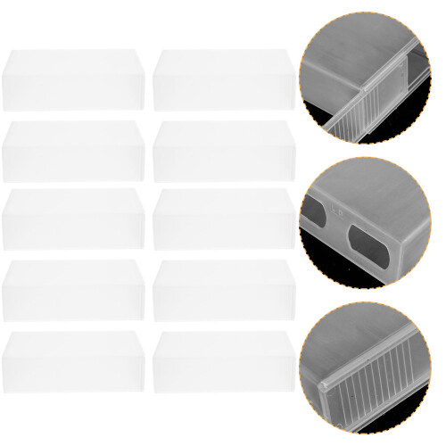 5Sets Small Transparent Plastic Boxes with Lids for Storage Use 2