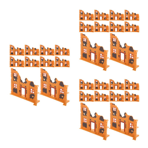 30Pièces Décor Ruines Cassées Orange Modèles Pour Jeux De Sand Table 2