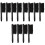 12Pièces Ensemble Outils Bois Plastique Noir 5