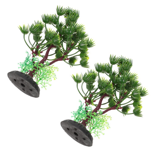 4Pièces Décorations Véritables Plantes Pour Aquarium 1