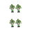 4Pièces Décorations Véritables Plantes Pour Aquarium 10