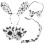 2Sets Dog Element Headbands White Party Decorative Cosplay Costume Set 1