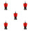 5Pièces Brosse À Perceuse Rouge Kit Nettoyage PP + Polyvalent 5