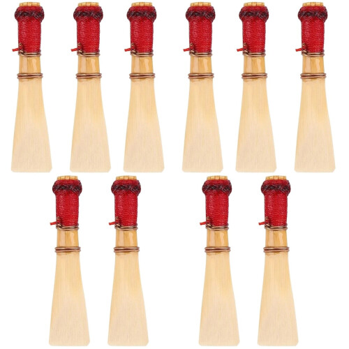 10Pièces Anches Basson Main Naturelles Accessoires Durables Beige 2