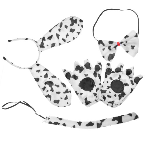 2Sets Dog Element Headbands White Party Decorative Cosplay Costume Set 2