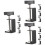 12Pièces Pinces Universelles Pour Table Usage Maison Noires Solides 8