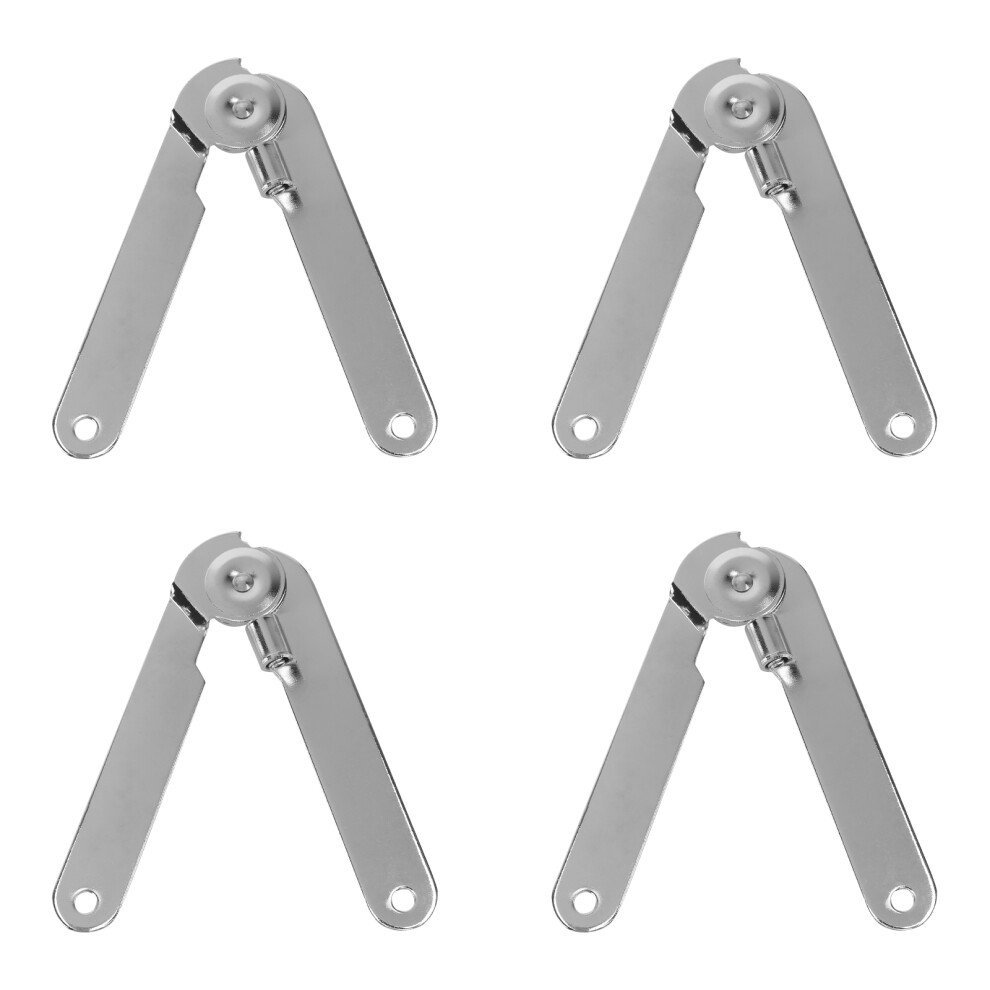 12Pcs Black Two Fold Cabinet Hinge Silent Durable Support Spring 3633982091741