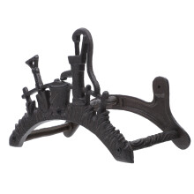 2PiÚces Porte Tuyau Rétro Jardin Fer Noir Support Pratique Durable