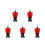 5Pièces Brosse À Perceuse Rouge Kit Nettoyage PP + Polyvalent 8