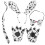 2Sets Dog Element Headbands White Party Decorative Cosplay Costume Set 2