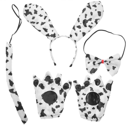 2Sets Dog Element Headbands White Party Decorative Cosplay Costume Set 1