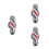 3Pièces Broche Émail Barbier Décorative 4