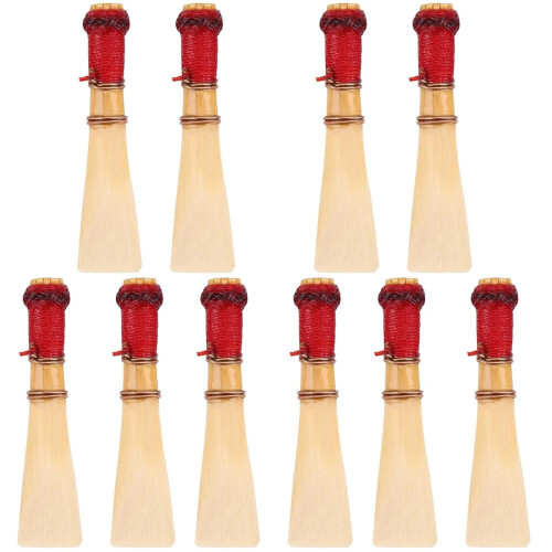 10Pièces Anches Basson Main Naturelles Accessoires Durables Beige 1