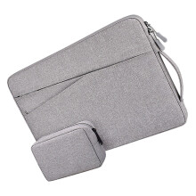 6Pcs Light Grey Business Laptop Bags Waterproof Laptop Carrying Sleeve