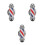 3Pièces Broche Émail Barbier Décorative 6
