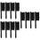 12Pièces Ensemble Outils Bois Plastique Noir 9