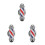 3Pièces Broche Émail Barbier Décorative 10