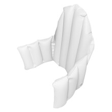 2Pcs Inflatable Chair Cushion PVC Lightweight Portable White Seat Pad