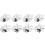 8Pièces Outils Pied Ourlet Argenté Usage Métal Durable 4