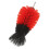 5Pièces Brosse À Perceuse Rouge Kit Nettoyage PP + Polyvalent 3