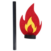 4Pcs Long Felt Torch Toys Multi Color Stage Performance Party Favors