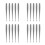 20Pcs Metal Nail Cuticle Pushers Silver Professional Manicure Tools 7