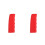 2Pièces Protections Silicone Rouge Pour À Main Auto Antidérapant 9