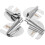 8Pièces Outils Pied Ourlet Argenté Usage Métal Durable 1