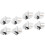 8Pièces Outils Pied Ourlet Argenté Usage Métal Durable 6