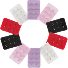 20Pcs Assorted Color Women Bra Extender Hooks Two Hook Strap Extension
