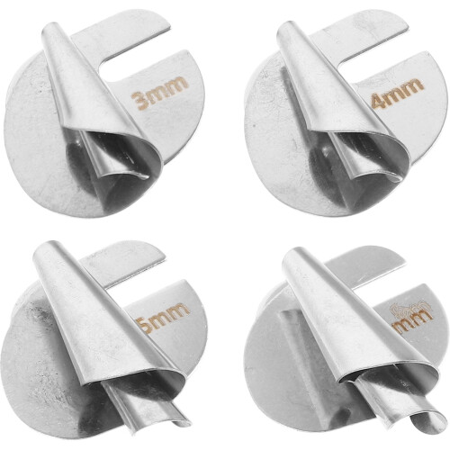 8Pièces Outils Pied Ourlet Argenté Usage Métal Durable 1